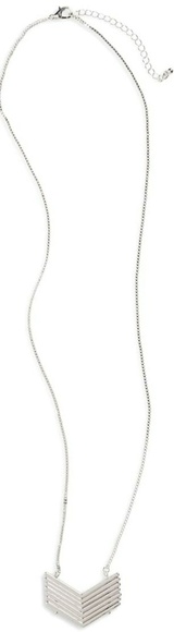 Nordstrom Jewelry - Nordstrom Chevron Pendant Neclace. New!